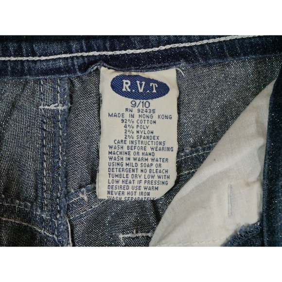 RVT Jeans Womens Size 9/10 Y2K VTG Straight Leg Metallic Glitter Hong Kong - Picture 13 of 14